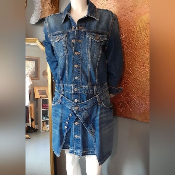 NWT Zara Limited Edition Denim Mini Dress - Picture 4 of 12